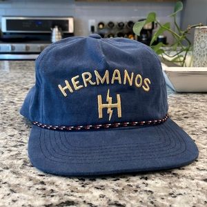 Howler Brothers unstructured Hermanos Snapback hat in Pacific Blue
